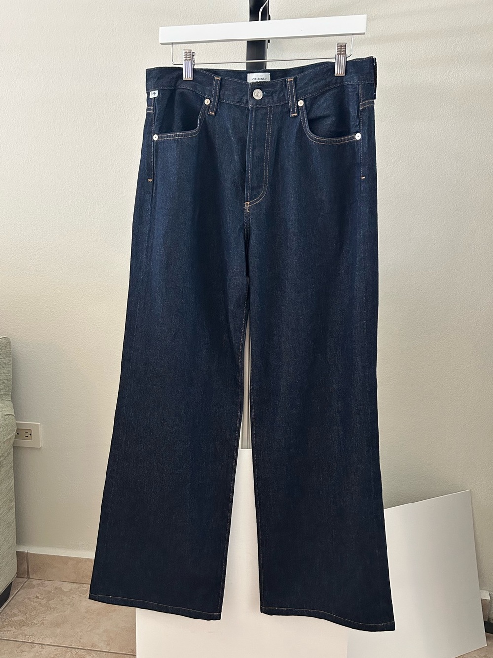 Citizens Of Humanity Dark Indigo Straight Leg Jeans